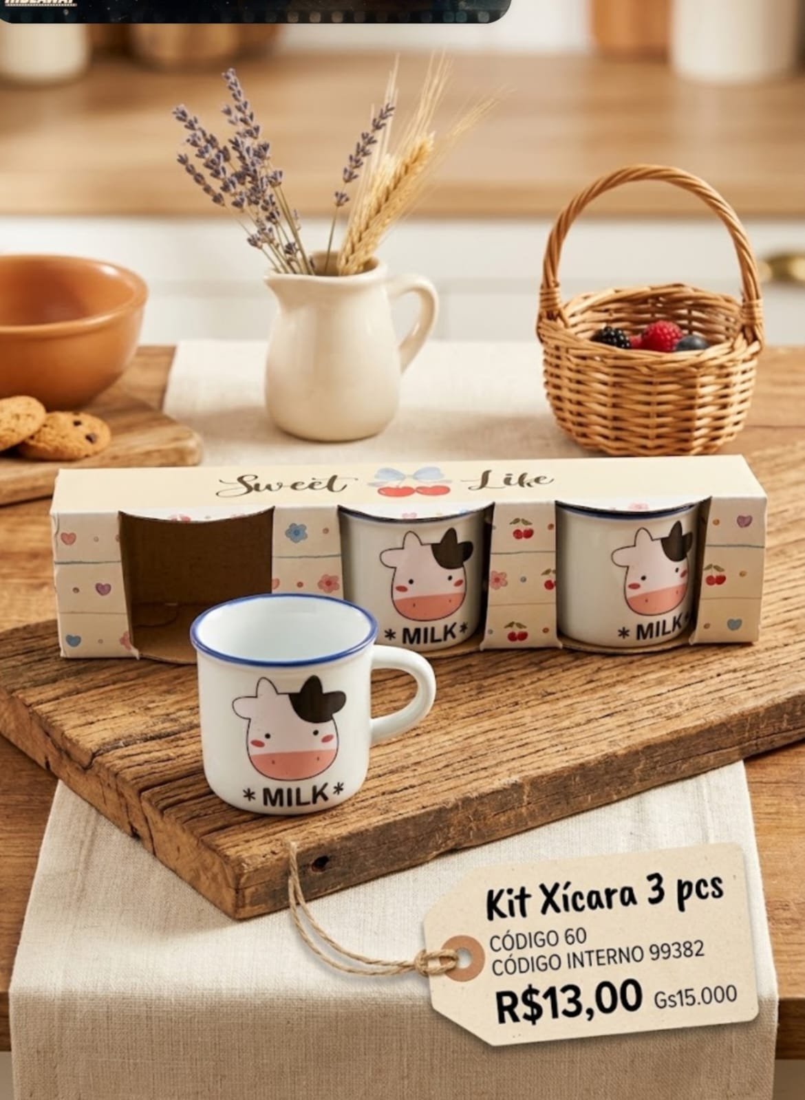 kit de 3 xicaras