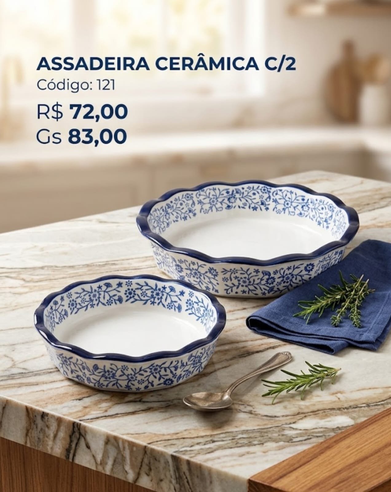 assadeira de ceramica redonda c-/2