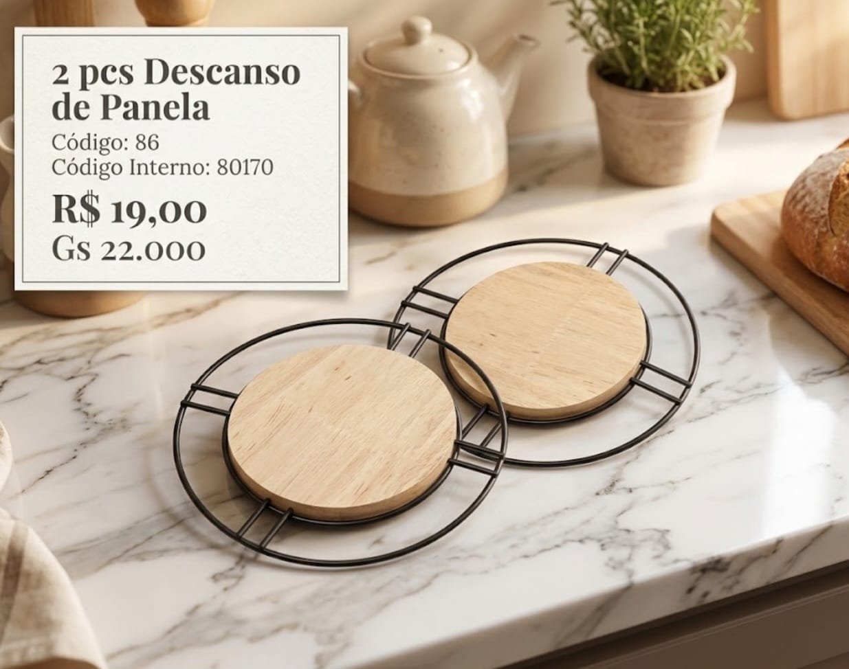 descanso de panela 2 pcs