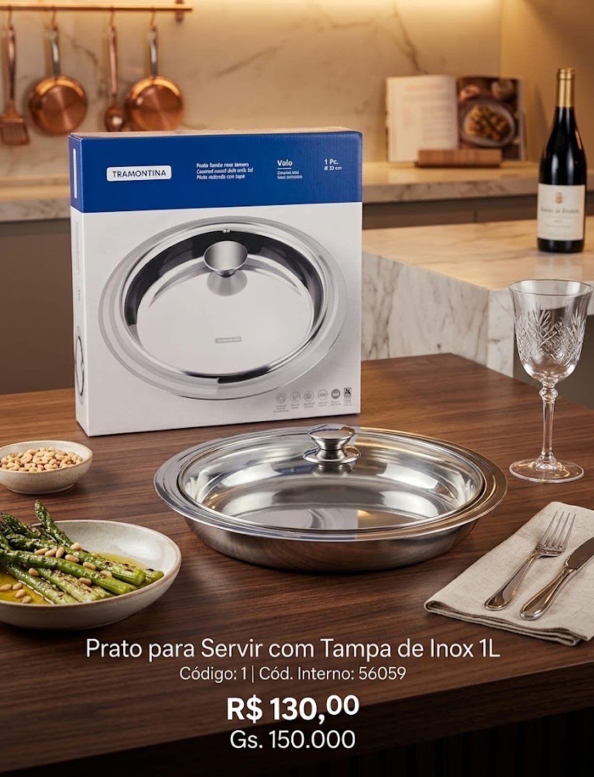 prato para servbir com tampa de vidro