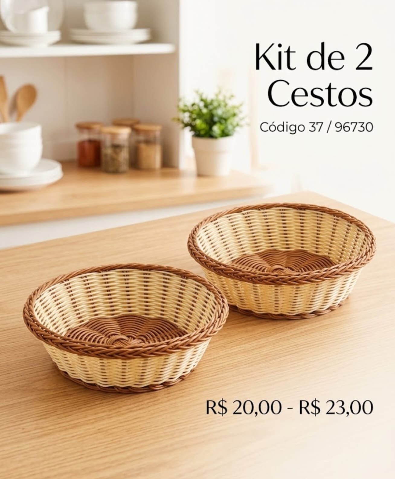 kit de 2 cesto