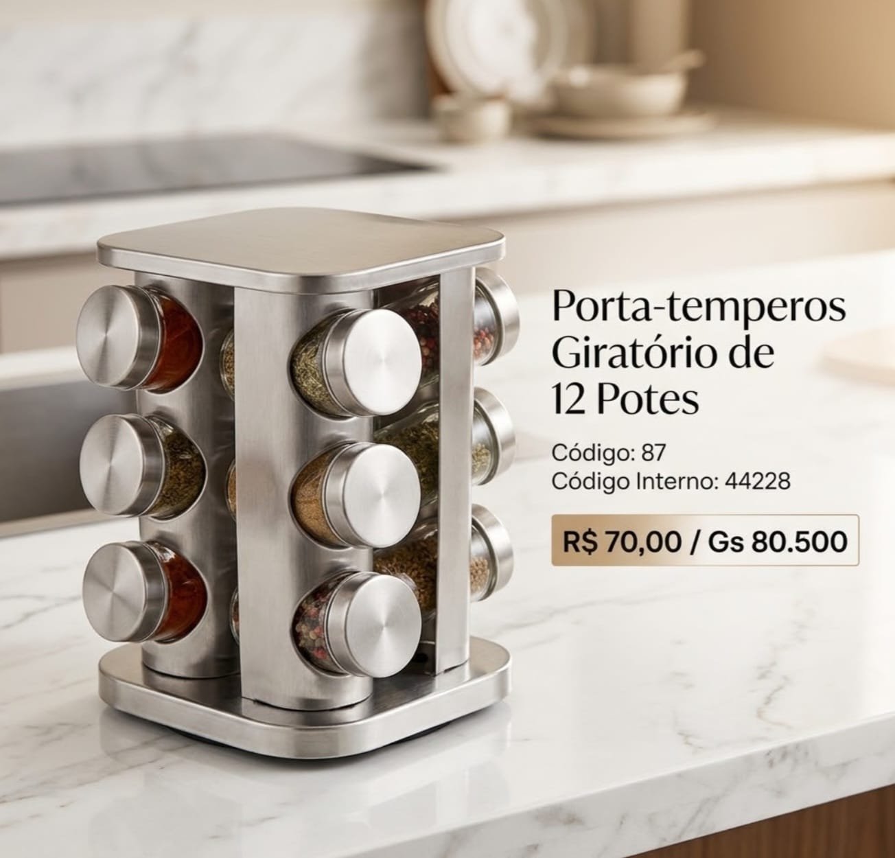 porta temperos 12 potes de vidro