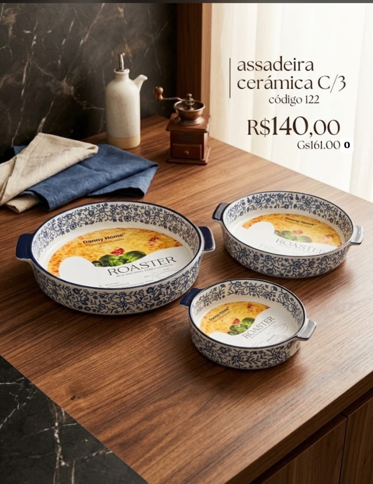 adssadeira de ceramica redonda azul  c/3