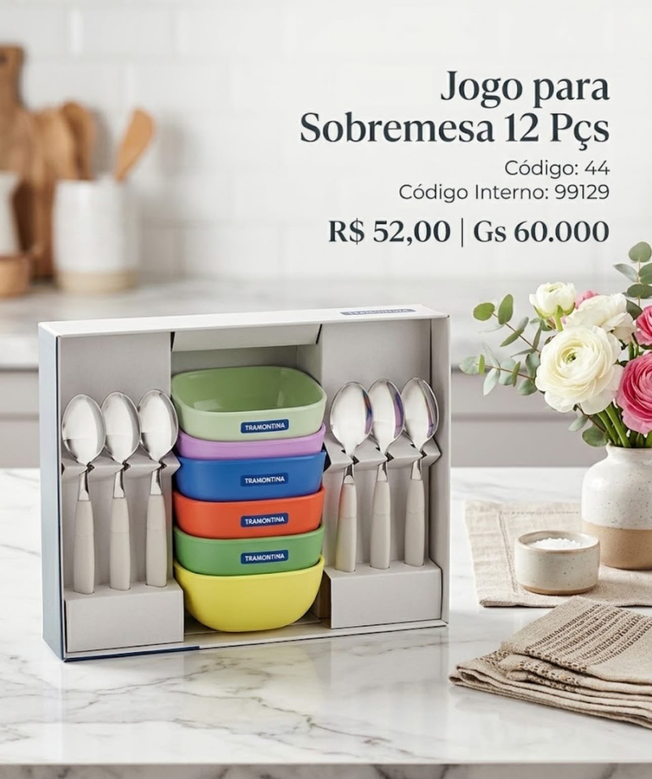 JOGO PARA SOBREMESA 12 PCS
