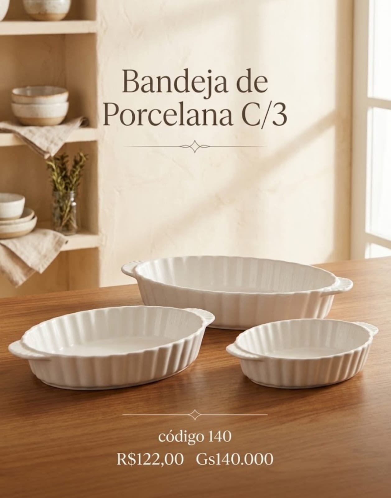 bandeija ceramica  c/3